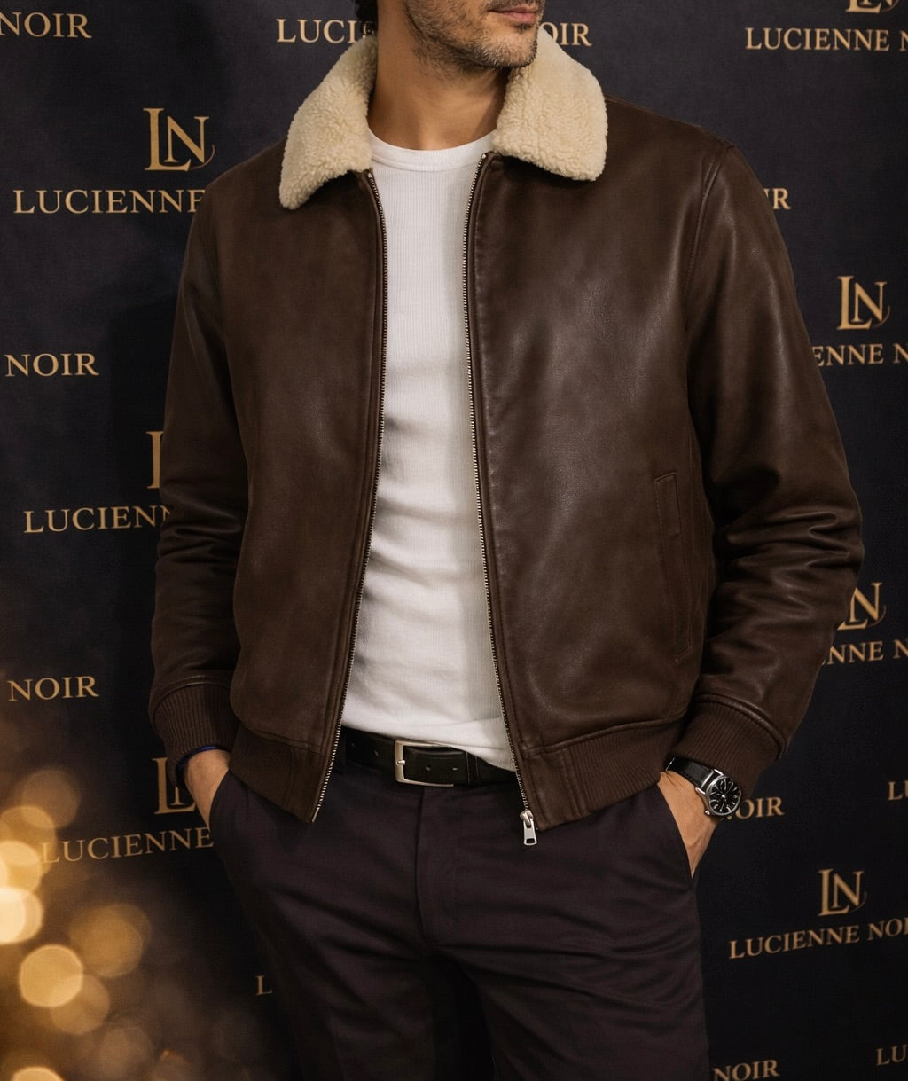 Old Money Lederjacke